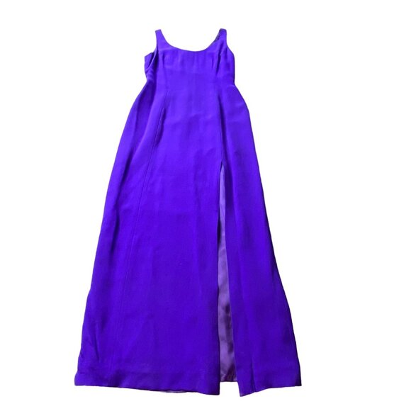 Rimini By Shaw Dress Womens 6  Blue Evening Gown Jacket Set 100% Silk Elegant‎ - Picture 5 of 16